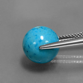 7.72캐럿 천연 파란색 터키 옥, 구 / 공, 불투명체