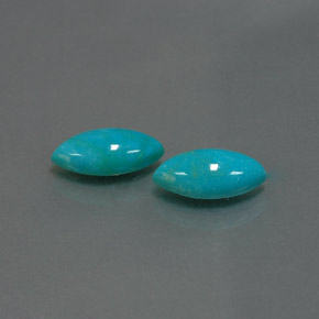 캐럿 천연 블루 터키석 보석, 마퀴즈, 10×5.1 mm, 불투명체