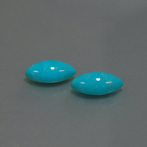 캐럿 천연 블루 터키석 보석, 마퀴즈, 10×5 mm, 불투명체