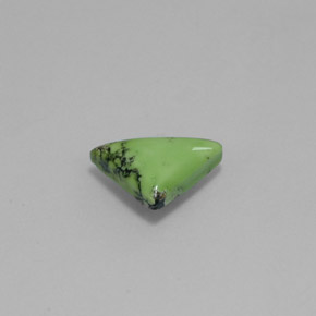 1.07캐럿 천연 옐로우 그린 터키석, 트릴리언, 10×7.2 mm, 불투명체