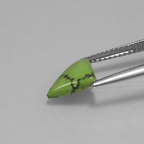 1.07캐럿 천연 연두색 터키 옥, 일조, 불투명체