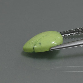2.47캐럿 천연 연두색 터키 옥, 배 모양, 불투명체