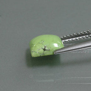 2.00캐럿 천연 옐로우 그린 터키석, 스퀘어, 7.9×7.8 mm, 불투명체