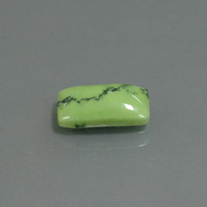 1.26캐럿 천연 옐로우 그린 터키석, 바게트, 9.9×5.9 mm, 불투명체