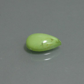 1.11캐럿 천연 옐로우 그린 터키석, 배 모양, 9.4×6.1 mm, 불투명체