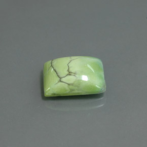 4.75캐럿 천연 옐로우 그린 터키석, 바게트, 12.4×10.2 mm, 불투명체