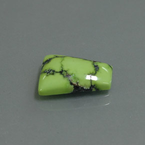 2.62캐럿 천연 옐로우 그린 터키석, 멋진 모양, 11.8×9.3 mm, 불투명체