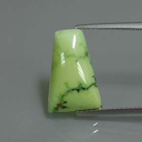 4.52캐럿 천연 옐로우 그린 터키석, 멋진 모양, 16.3×10.8 mm, 불투명체