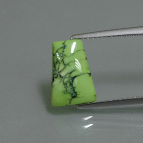 2.06캐럿 천연 옐로우 그린 터키석, 멋진 모양, 11.4×8 mm, 불투명체