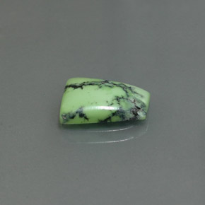 1.99캐럿 천연 옐로우 그린 터키석, 멋진 모양, 11.2×8.6 mm, 불투명체