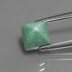 2.43캐럿 천연 그린 터키석, 스퀘어, 7.2×7.1 mm, 불투명체