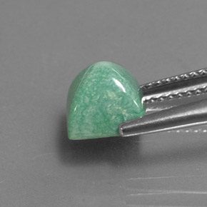 2.43캐럿 천연 그린 터키석, 스퀘어, 7.2×7.1 mm, 불투명체