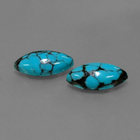 캐럿 천연 블루 터키석 보석, 마퀴즈, 11.9×6 mm, 불투명체
