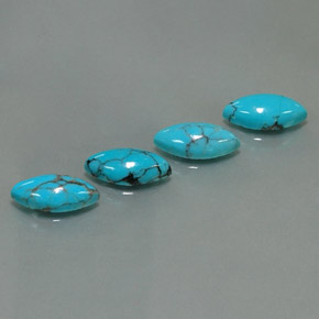 캐럿 천연 블루 터키석 보석, 마퀴즈, 11.9×6 mm, 불투명체