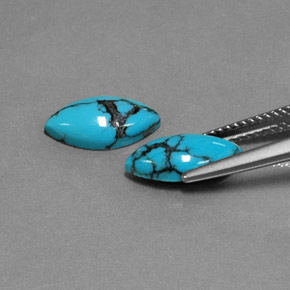 캐럿 천연 파란색 터키 옥 보석, 보석, 불투명체