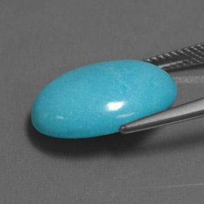 8.89캐럿 천연 블루 터키석색, 타원형 컷, 불투명체