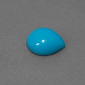 2.00캐럿 천연 블루 터키석, 배 모양, 10×7.9 mm, 불투명체