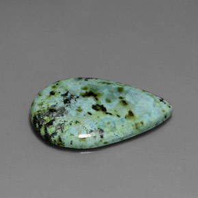 8.44캐럿 천연 블루 그린 터키석, 배 모양, 23.4×15.5 mm, 불투명체