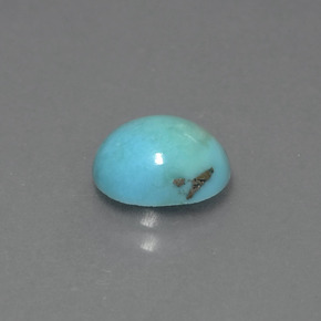 1.27캐럿 천연 블루 그린 터키석, 타원형 컷, 8.3×6.9 mm, 불투명체