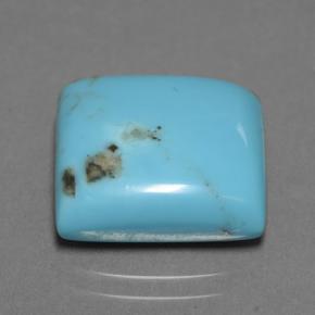 9.94캐럿 천연 블루 터키석, 스퀘어, 13.9×13 mm, 불투명체