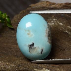 4.19캐럿 천연 파란색 터키 옥, 타원형 컷, 불투명체