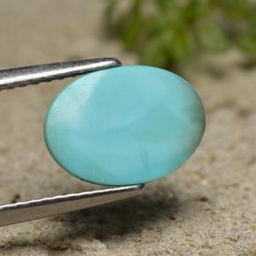 2.15캐럿 천연 블루 터키석, 타원형 컷, 10.8×8 mm, 불투명체