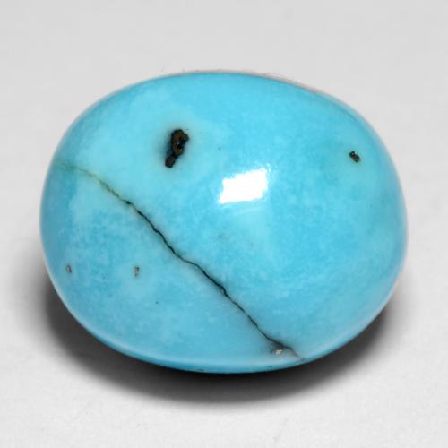 8.35캐럿 천연 청록색 터키 옥, 타원형 컷, 불투명체