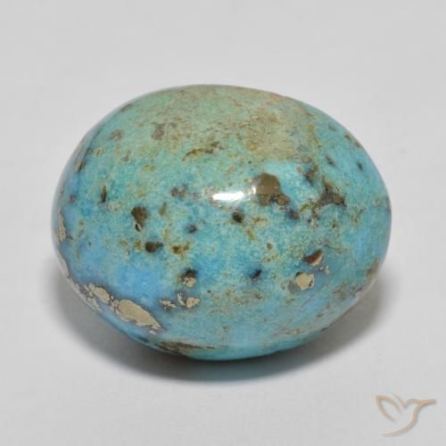 20.37캐럿 천연 새폼그린 터키 옥, 타원형 컷, 불투명체