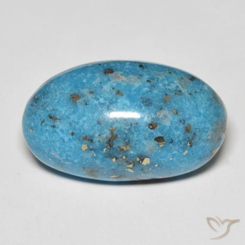 20.84ct 자연스러운 물오리 터키 옥, 타원형, 불투명체