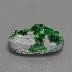 4.02캐럿 천연 그린 우바로바이트 드루지, 멋진 모양, 12.7×7 mm, 불투명체
