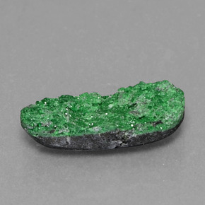 2.74캐럿 천연 그린 우바로바이트 드루지, 멋진 모양, 14×6.8 mm, 불투명체