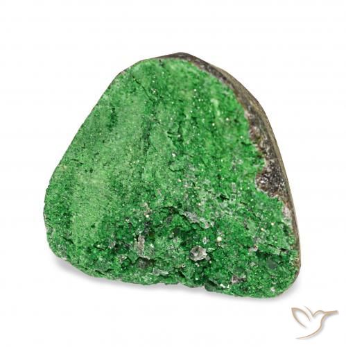 9.00캐럿 천연 짙은 녹색 우바로바이트 가넷 드루시, 팬시한, 불투명체