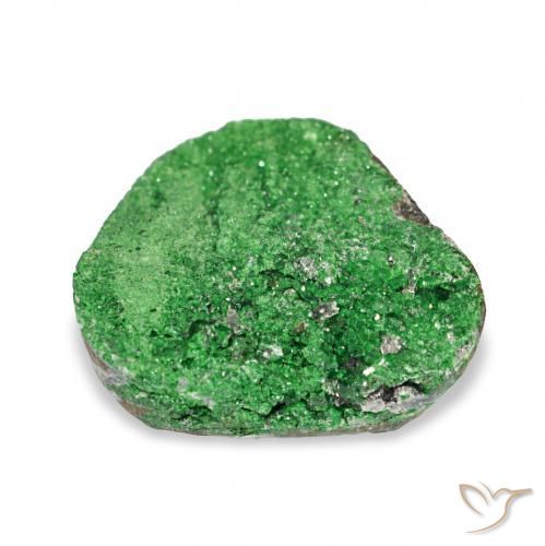 9.00캐럿 천연 짙은 녹색 우바로바이트 가넷 드루시, 팬시한, 불투명체