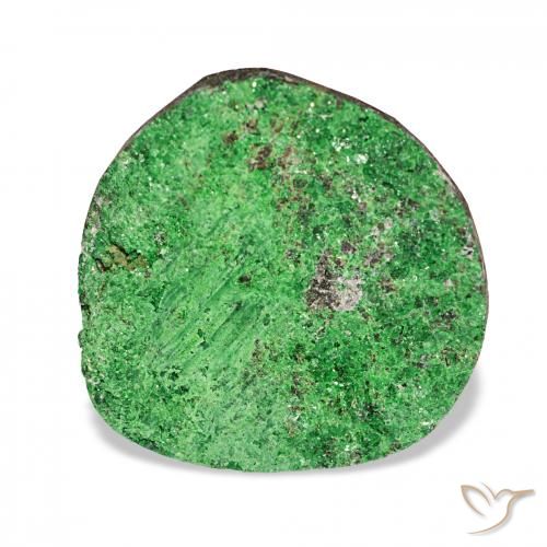 17.46ct Deep Earthy Green 우바로바이트 가넷 드루시, 팬시한, 불투명체