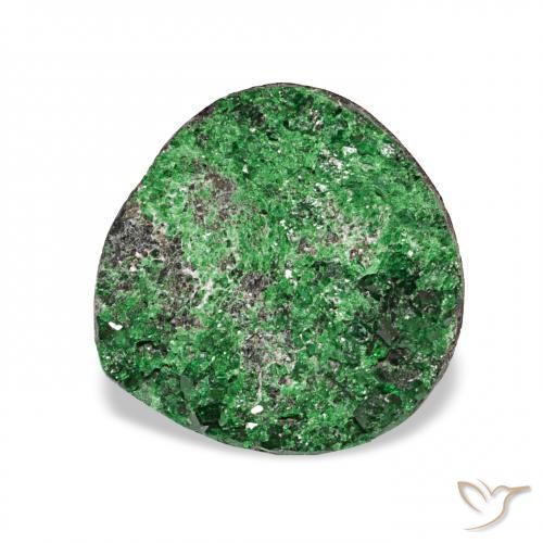 5.47캐럿 천연 녹색 우바로바이트 가넷 드루시, 팬시한, 불투명체