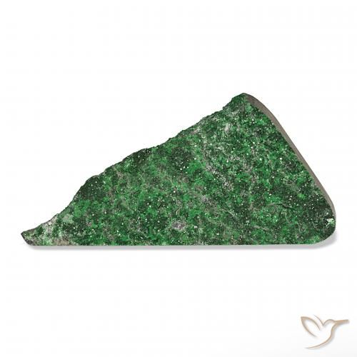 90.90ct 녹색 우바로바이트 가넷 드루시, 팬시한, 불투명체