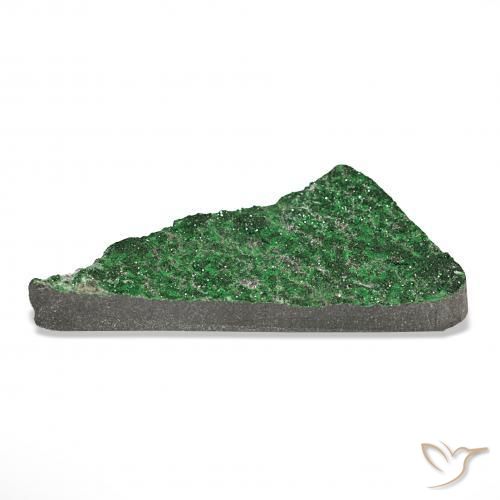 90.90캐럿 천연 녹색 우바로바이트 가넷 드루시, 팬시한, 불투명체