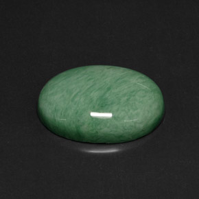 21.14캐럿 천연 민트 그린 바리사이트, 타원형 컷, 18.1×15 mm, 불투명체