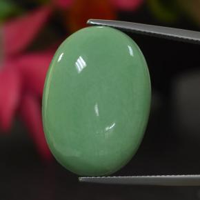 21.86캐럿 천연 민트 그린 바리사이트, 타원형 컷, 25×18 mm, 불투명체