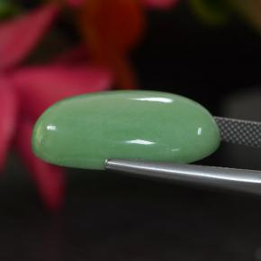 21.86캐럿 천연 민트 그린 바리사이트, 타원형 컷, 25×18 mm, 불투명체