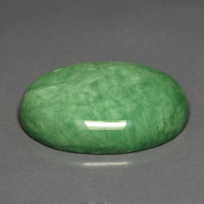 19.28캐럿 천연 그린 바리사이트, 타원형 컷, 24.9×18 mm, 불투명체