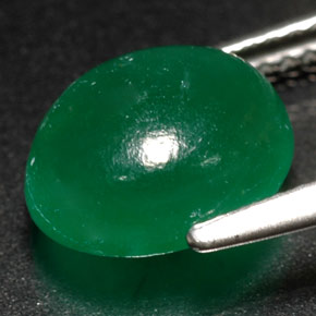 3.08캐럿 천연 그린 버다이트, 투명한, 9.9×7.9 mm, 투명/반투명