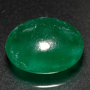 2.87캐럿 천연 그린 버다이트, 투명한, 10.1×8.1 mm, 투명/반투명