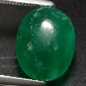 2.87캐럿 천연 그린 버다이트, 투명한, 10.1×8.1 mm, 투명/반투명
