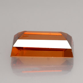 4.12캐럿 천연 오렌지 지르콘, 바게트, 11.1×6.1 mm, VS