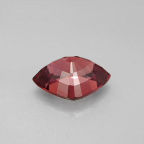 4.12캐럿 천연 붉은빛 로즈 지르콘, 멋진 모양, 11.3×8 mm, VVS
