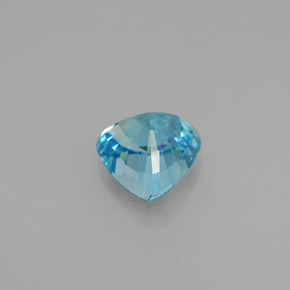 1.61캐럿 천연 블루 지르콘, 트릴리언, 6.6×6.4 mm, VVS-VS