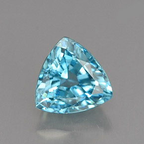 1.20캐럿 천연 블루 지르콘, 트릴리언, 5.7×5.6 mm, VVS-VS