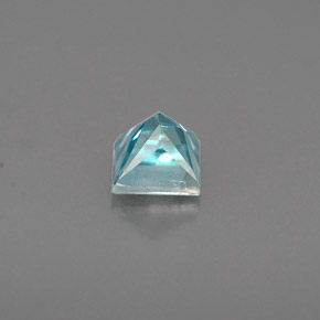 0.65캐럿 천연 블루 지르콘, 스퀘어, 4.1×4.1 mm, VS