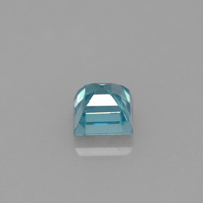 1.26캐럿 천연 블루 지르콘, 스퀘어, 5×4.9 mm, VS